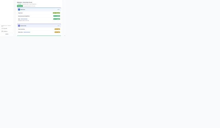 A candidate report with skill ratings and a recommendation